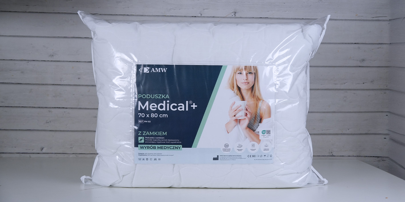 Poduszka 70x80 cm medical z zamkiem